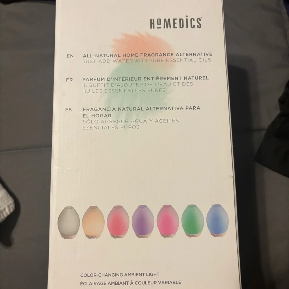 Homedics Ultrasonic Aroma Diffuser - Cream and Tan